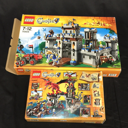 レゴ 7-12 70404 王様のお城 : 6-12 70403 ドラゴン・マウンテン 2点 セット LEGO